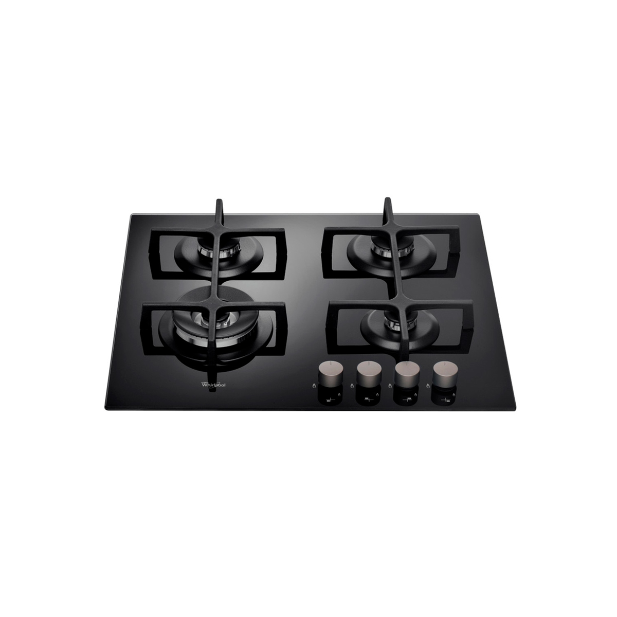 Tope a Gas de 60 Cm con 4 Hornillas Negro Whirlpool - Miniatura 2