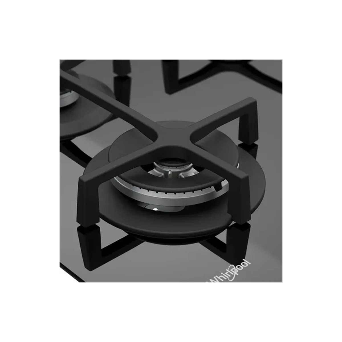 Tope a Gas de 60 Cm con 4 Hornillas Negro Whirlpool - Miniatura 3