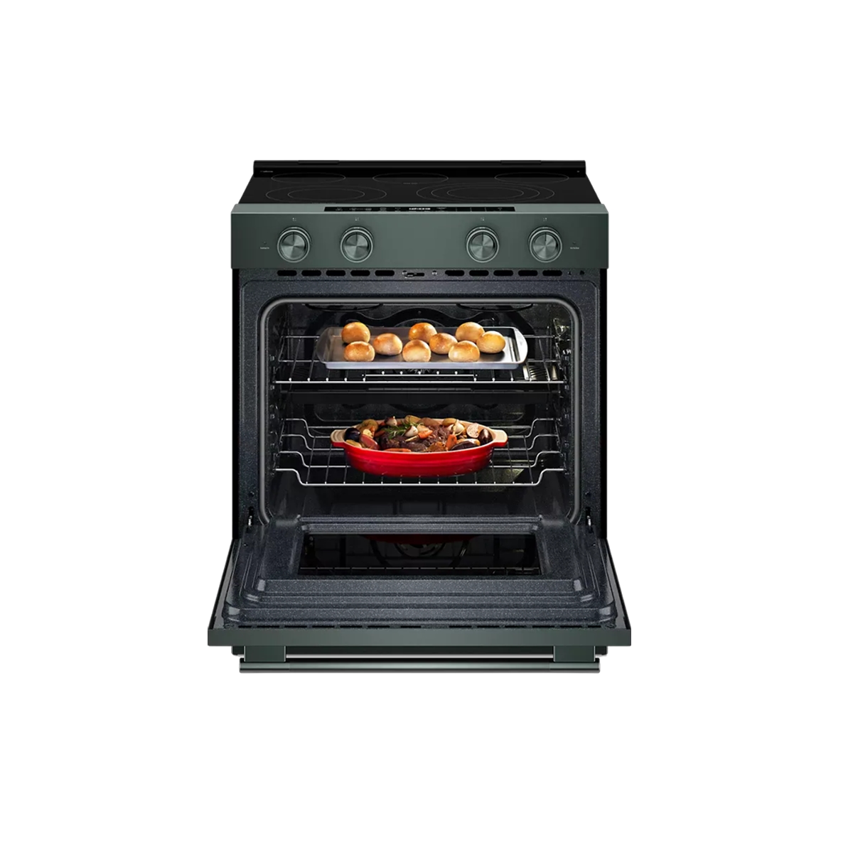 Cocina Eléctrica de 30 Pulgadas con 5 Hornillas Acero Inoxidable KitchenAid - Miniatura 3
