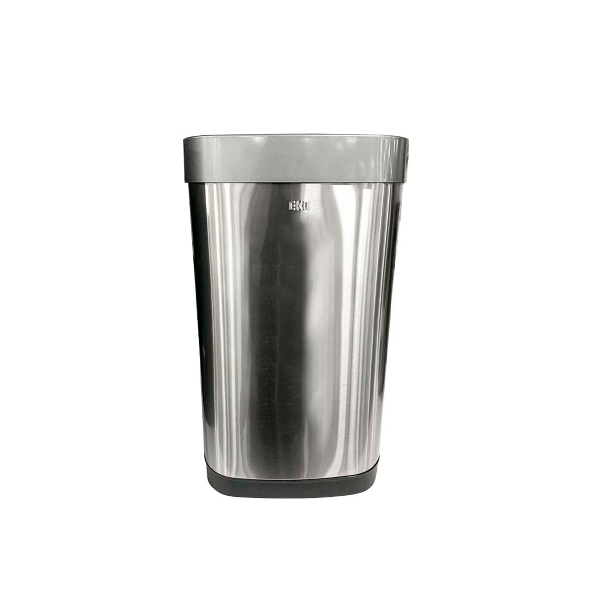 Papelera Cuadrada De 40 Litros Con Sensor Acero Inoxidable Borde Extraible Eko