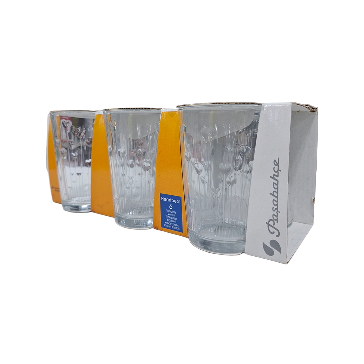 Vasos De Vidrio Heartbeat 6 Piezas Pasabahce - Miniatura 2