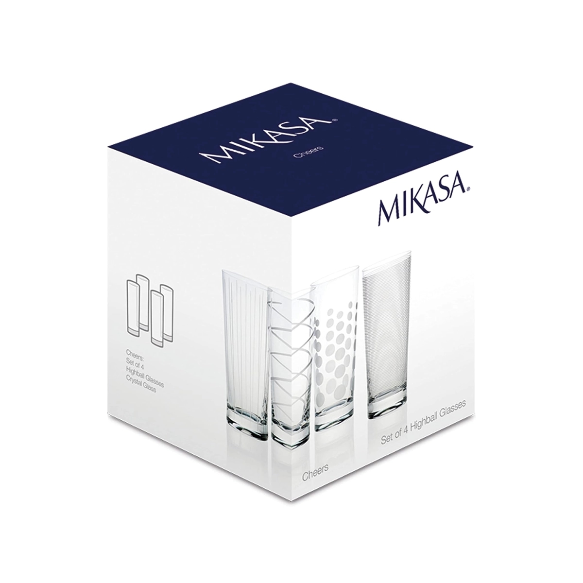 Set De Vasos Cristal 4 Piezas Mikasa - Miniatura 3