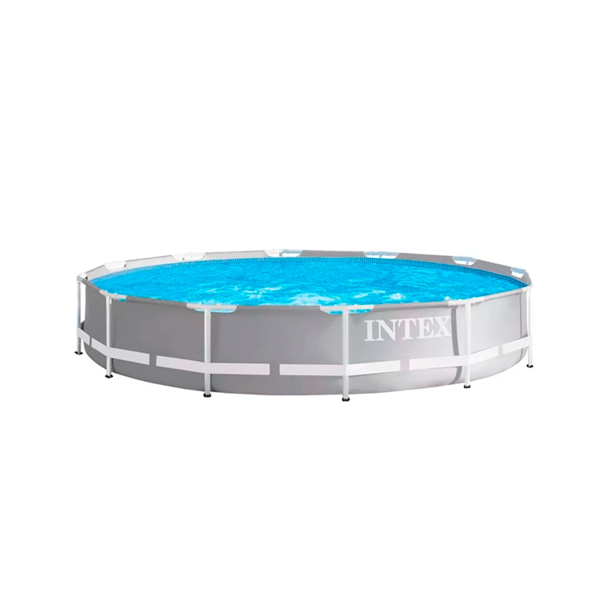 Piscina Redonda Estructural Color Gris Intex