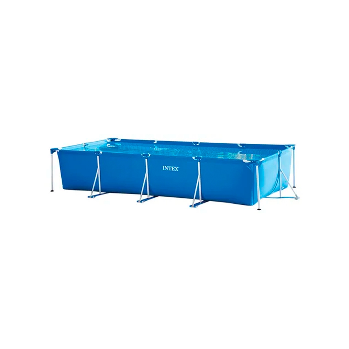 Piscina Estructural Rectangular 7000 Litros Color Azul Intex