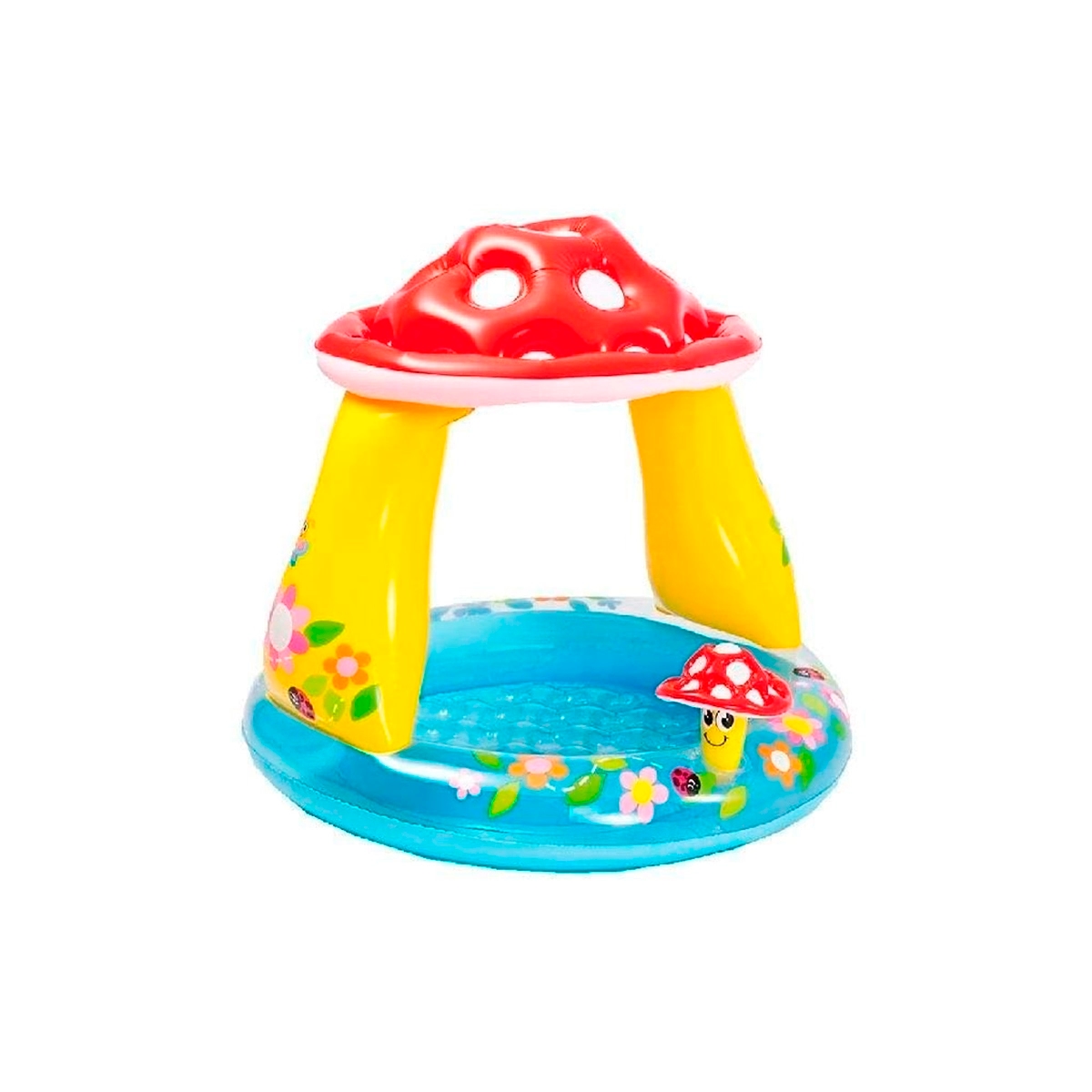 Piscina Inflable Para Bebé Con Toldo Champiñón Intex