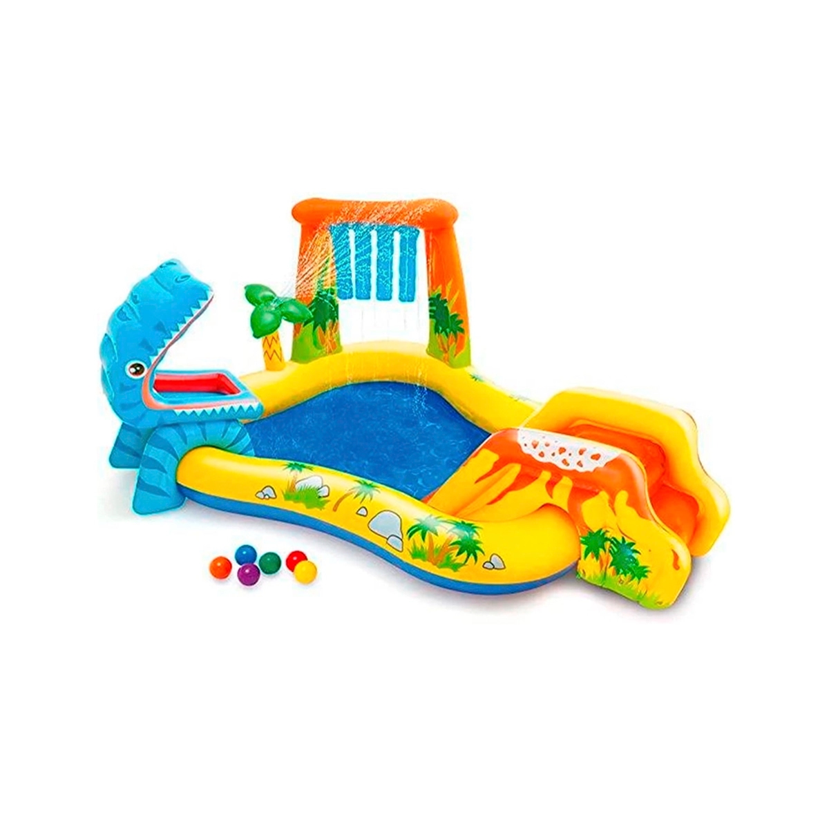 Piscina Inflable Para Bebé De Dinosaurio Play Center Intex