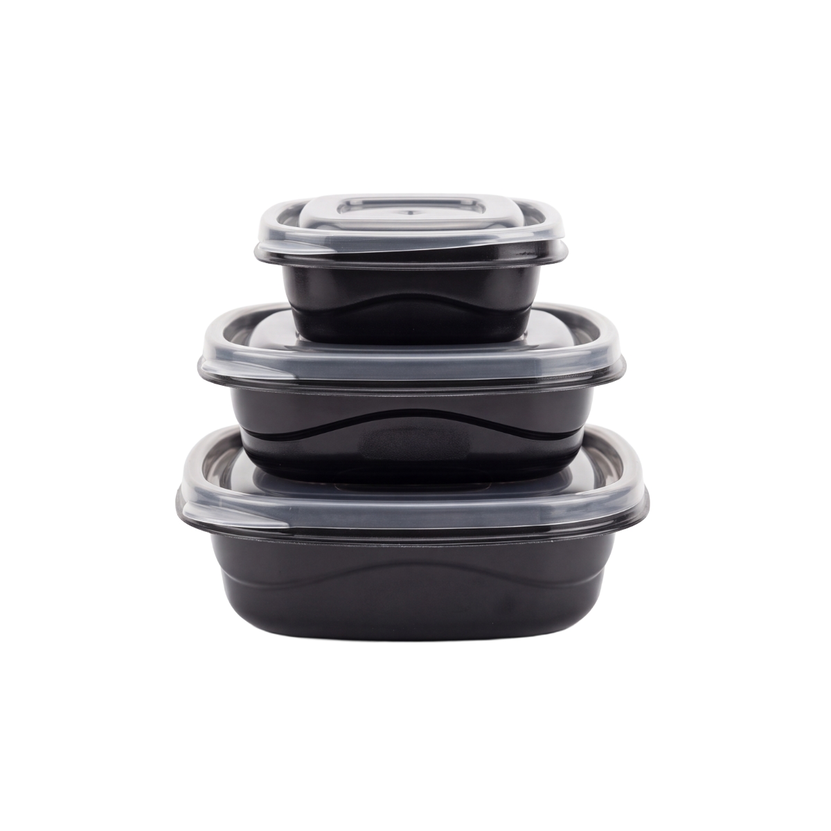 Envases Para Alimentos Plástico Tapa 30 Piezas Negro Rubbermaid
