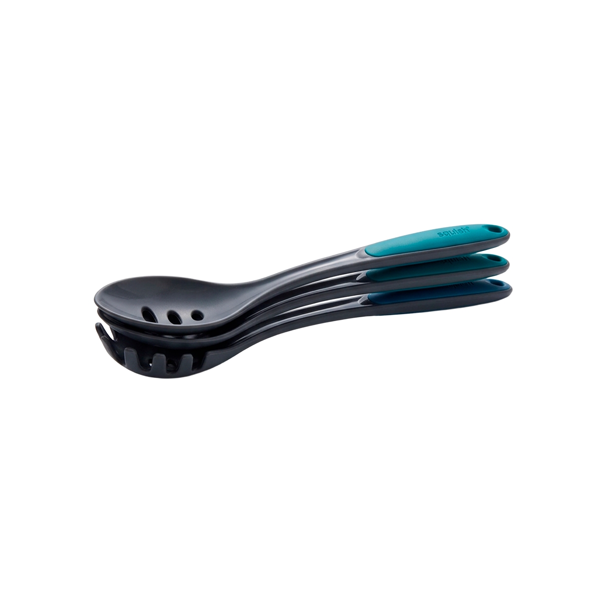 Set De Utensilios 3 Piezas Color Gris Squish - Miniatura 2