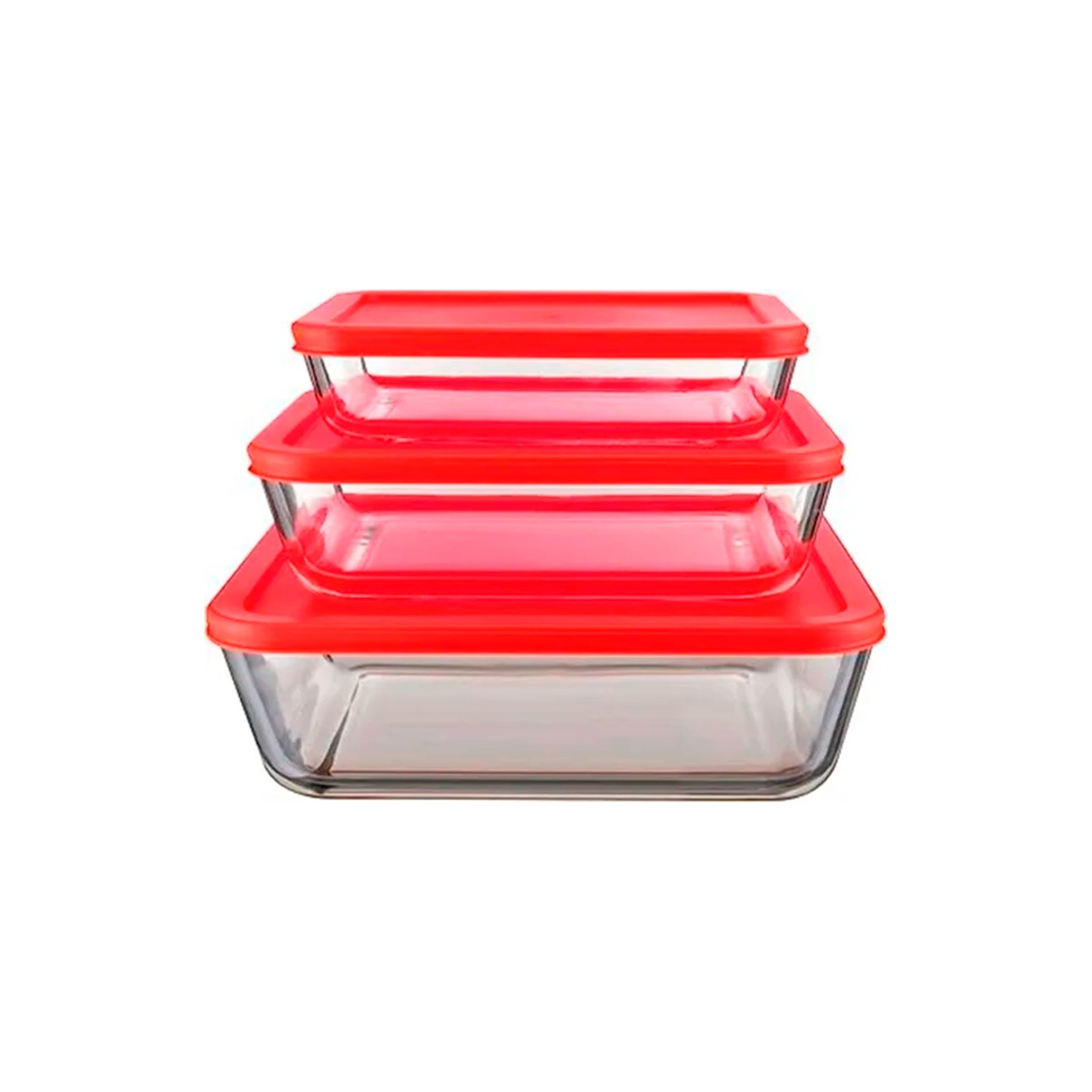 Juego De Moldes Cuadrados De 3 Piezas Pyrex
