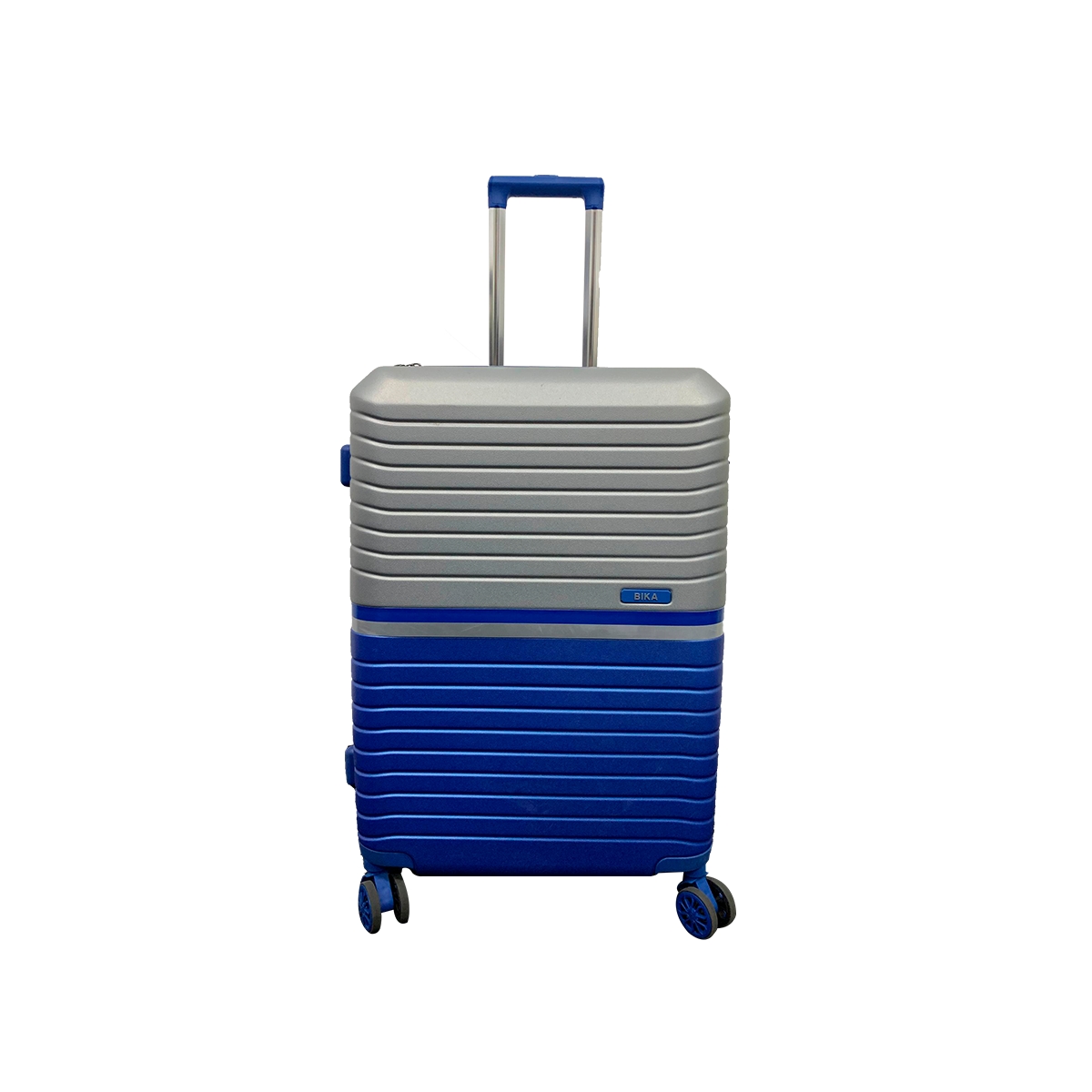 Maleta 24 Pulgadas Color Azul con Plateado Bika
