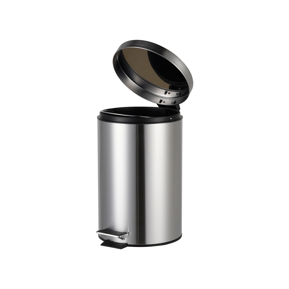 Basurero 7 Litros Color Gris Basic Home - Miniatura 2
