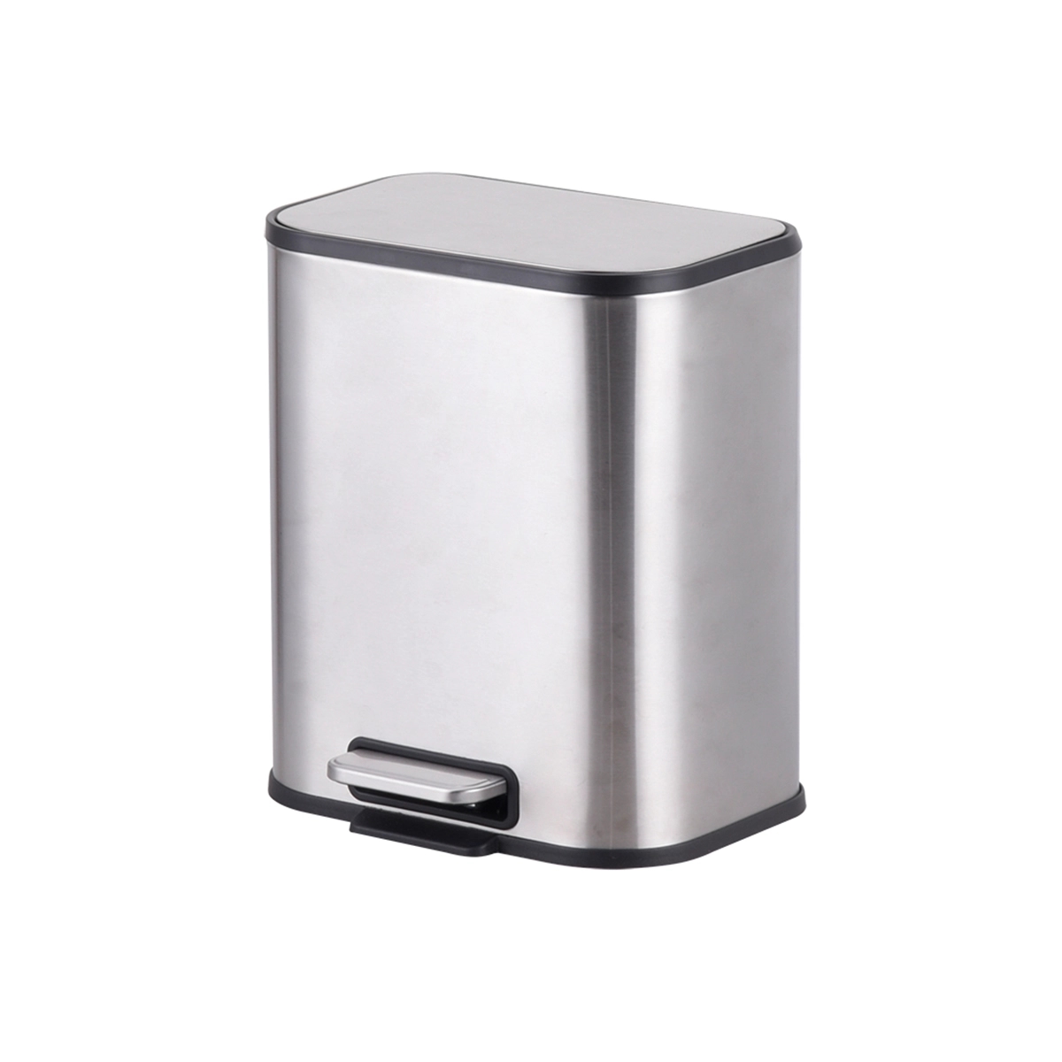 Basurero 5 Litros color gris Basic Home
