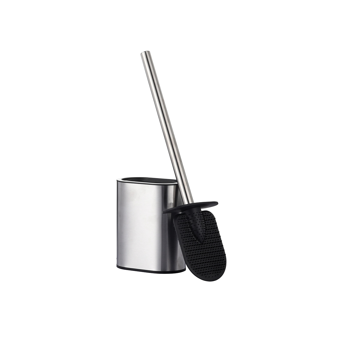 Cepillo de Inodoro con Almacenamiento Acero Inoxidable Basic Home - Miniatura 3