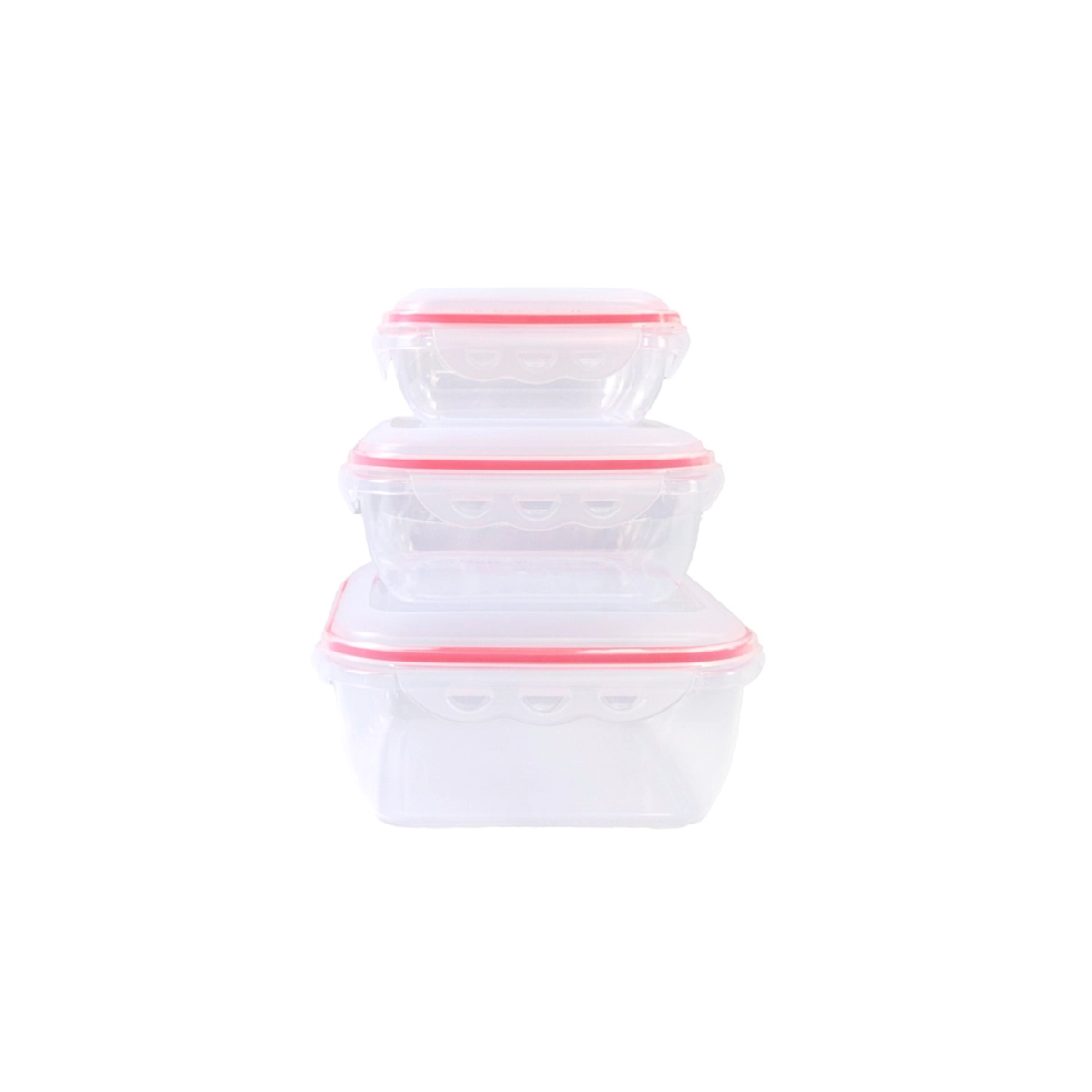 Envases Plásticos Cuadrados 3 Piezas Betty Crocker