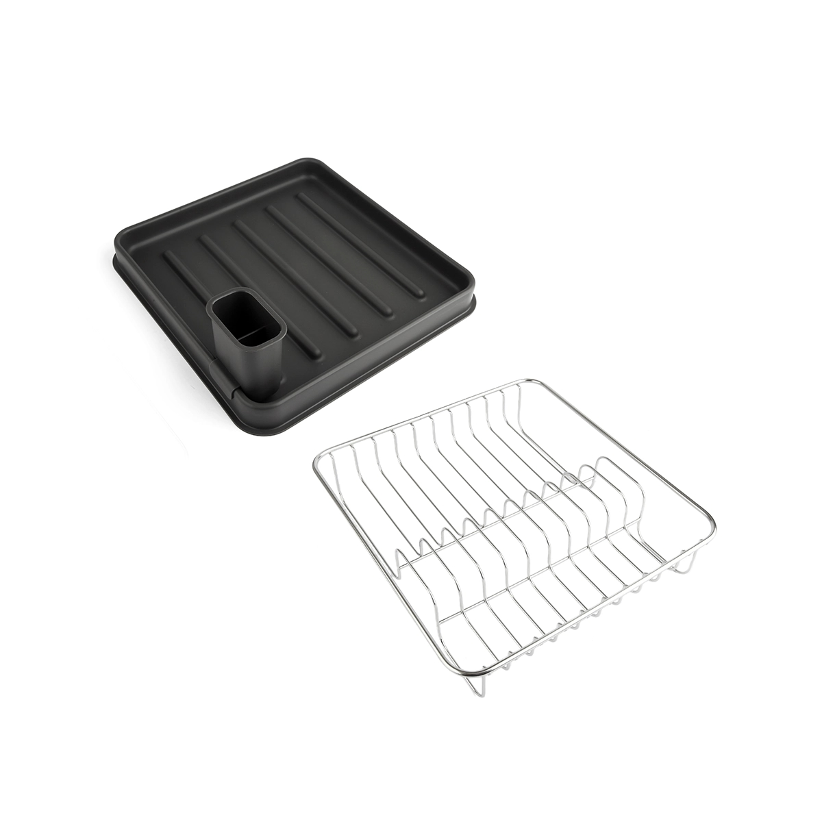 Escurridor De Platos Acero Inoxidable Color Gris Bremen - Miniatura 4