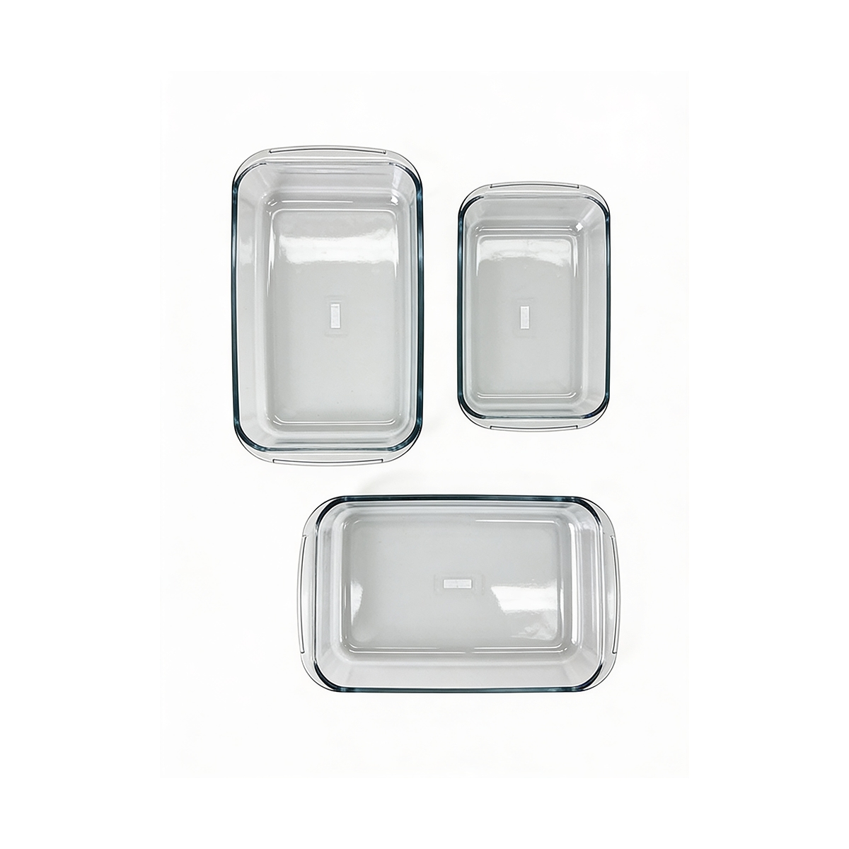 Juego De Refractarias Rectangulares De 3 Piezas Hamilton Beach