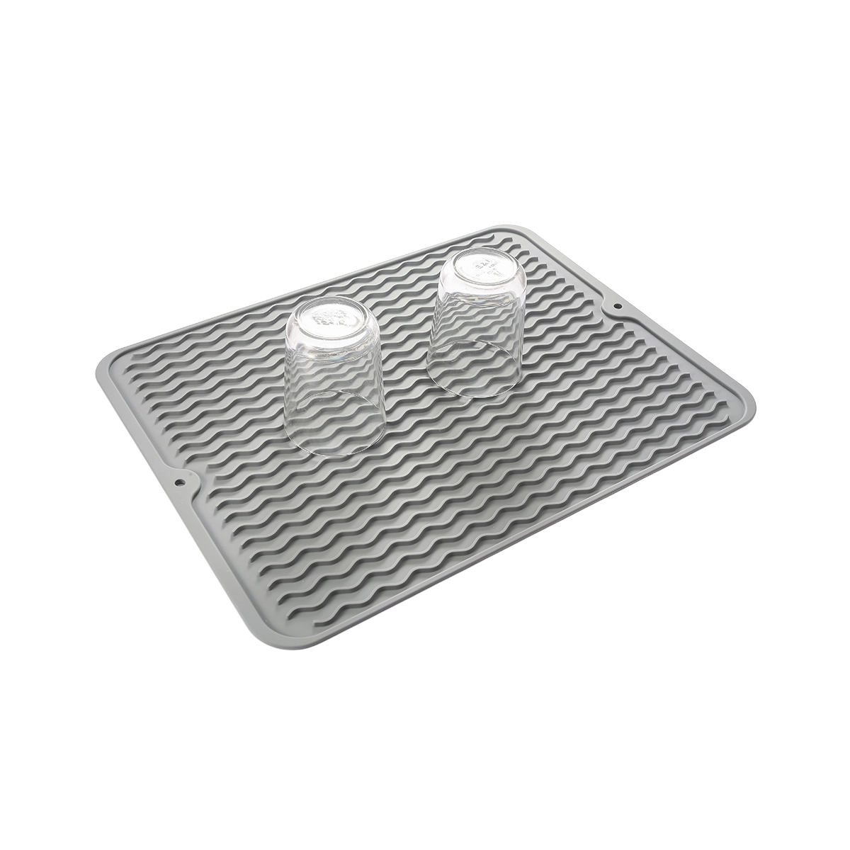 Escurridor De Platos De Silicona Color Gris Basic Home - Miniatura 4
