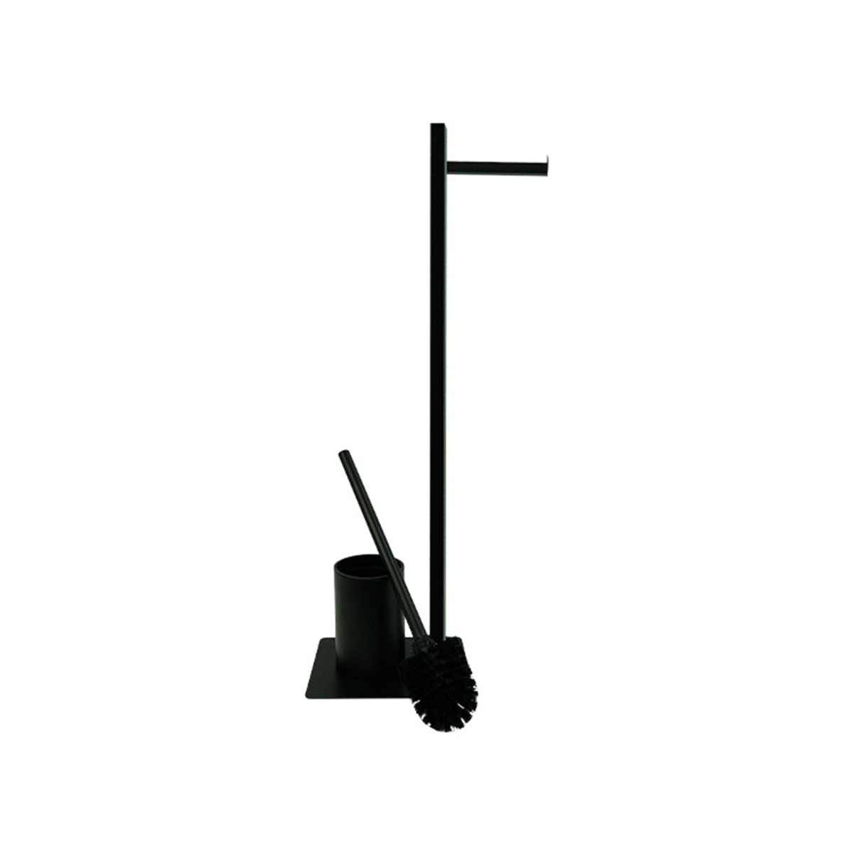 Cepillo de Baño con Portarrollos Color Negro Basic Home - Miniatura 3