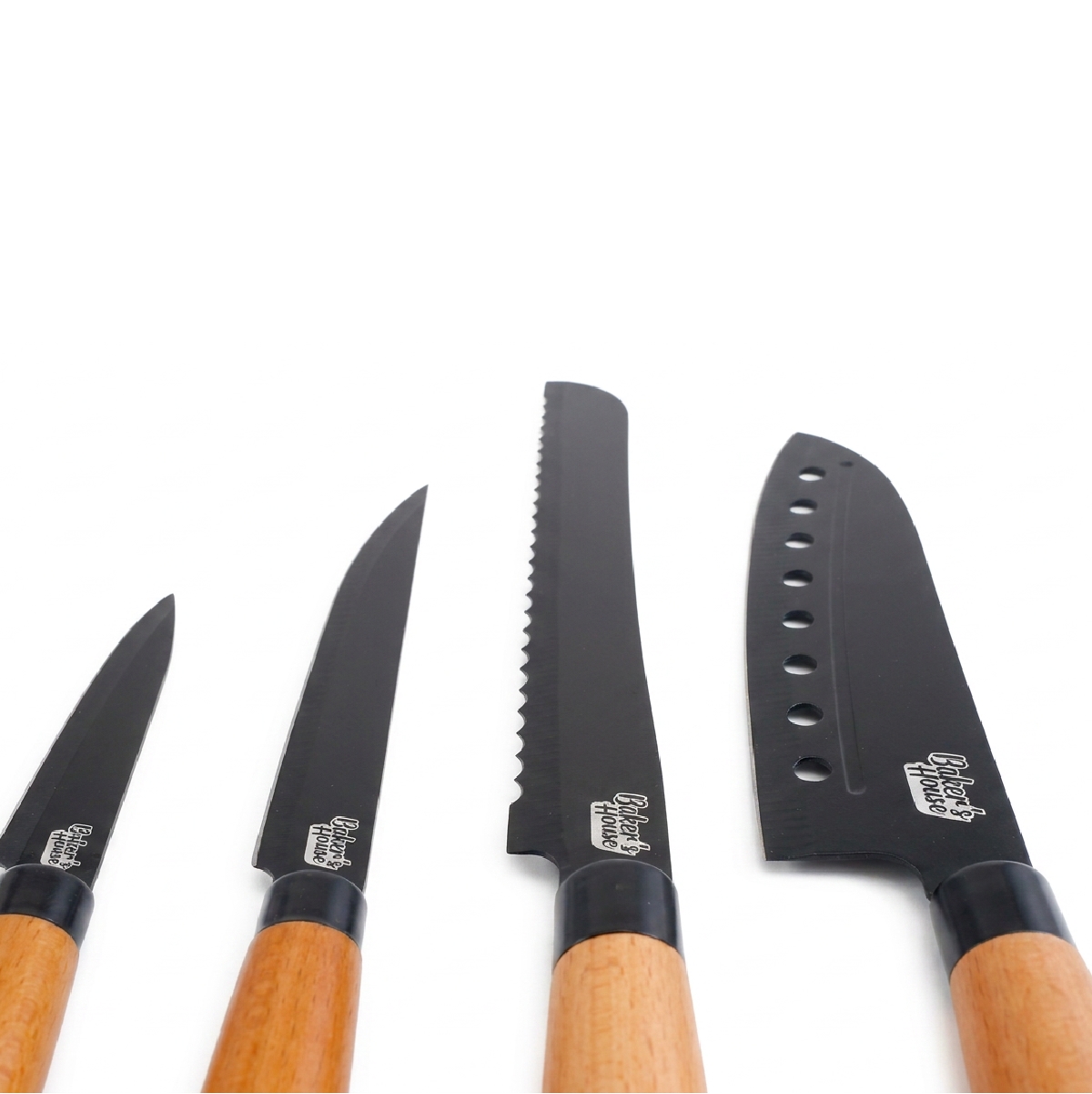Set De Cuchillos De 4 Piezas De Acero Inoxidable Y Madera Baker House - Miniatura 2