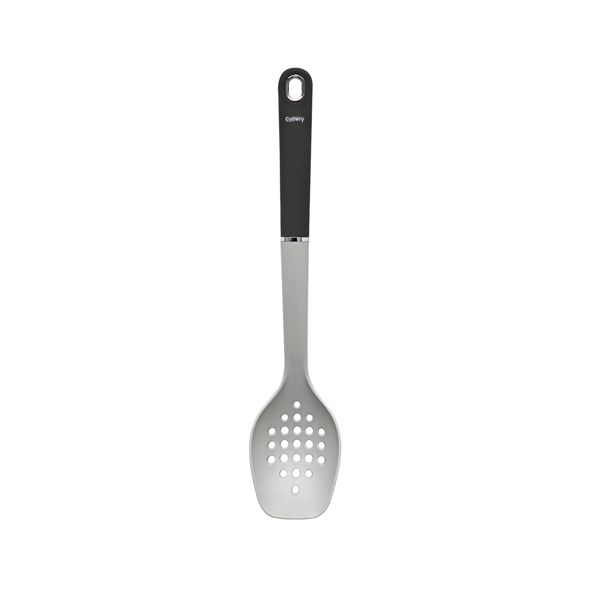 Cuchara Ranurada Antiadherente Color Gris CTLSP