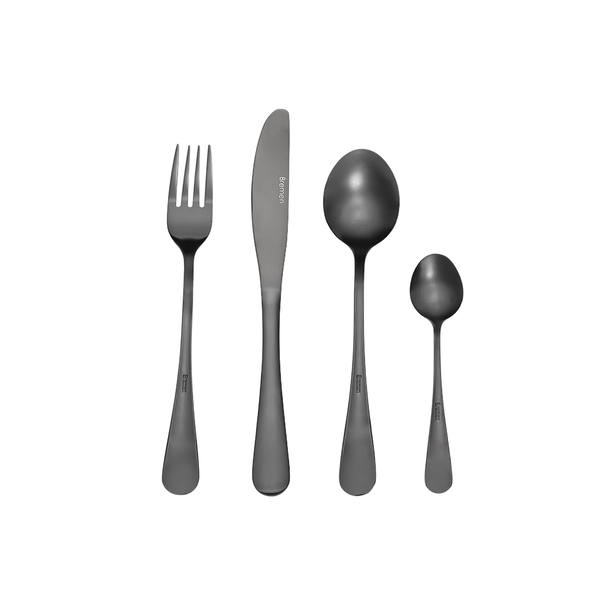 Juego De Cubiertos De 16 Piezas Color Negro Bremen