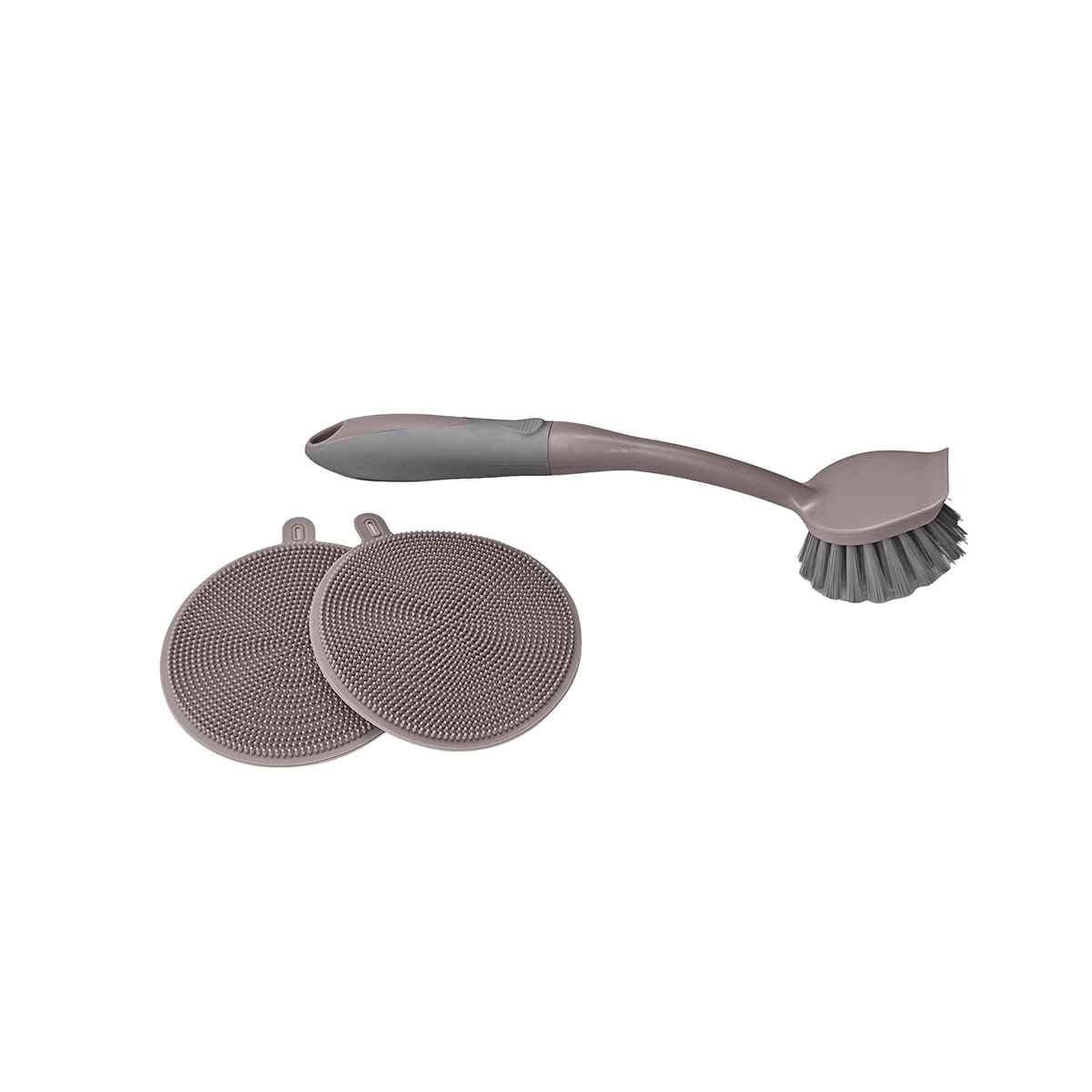 Set De Cepillos De Limpieza 2 Piezas De Silicona Basic Home