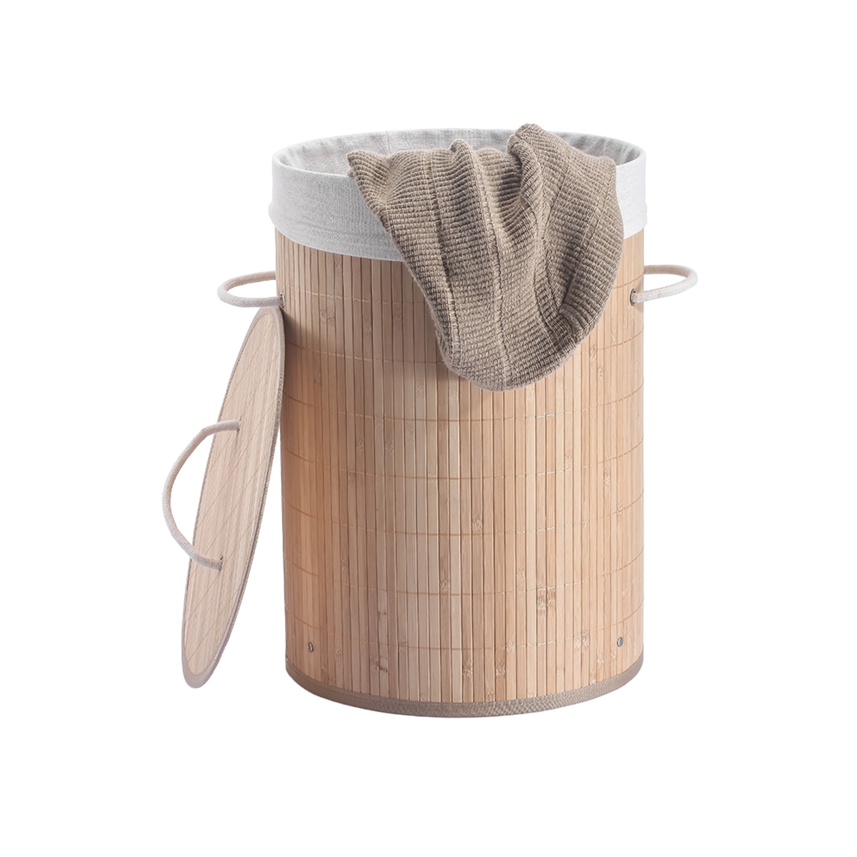 Cesta De Bambu 48 Litros Basic Home - Miniatura 2