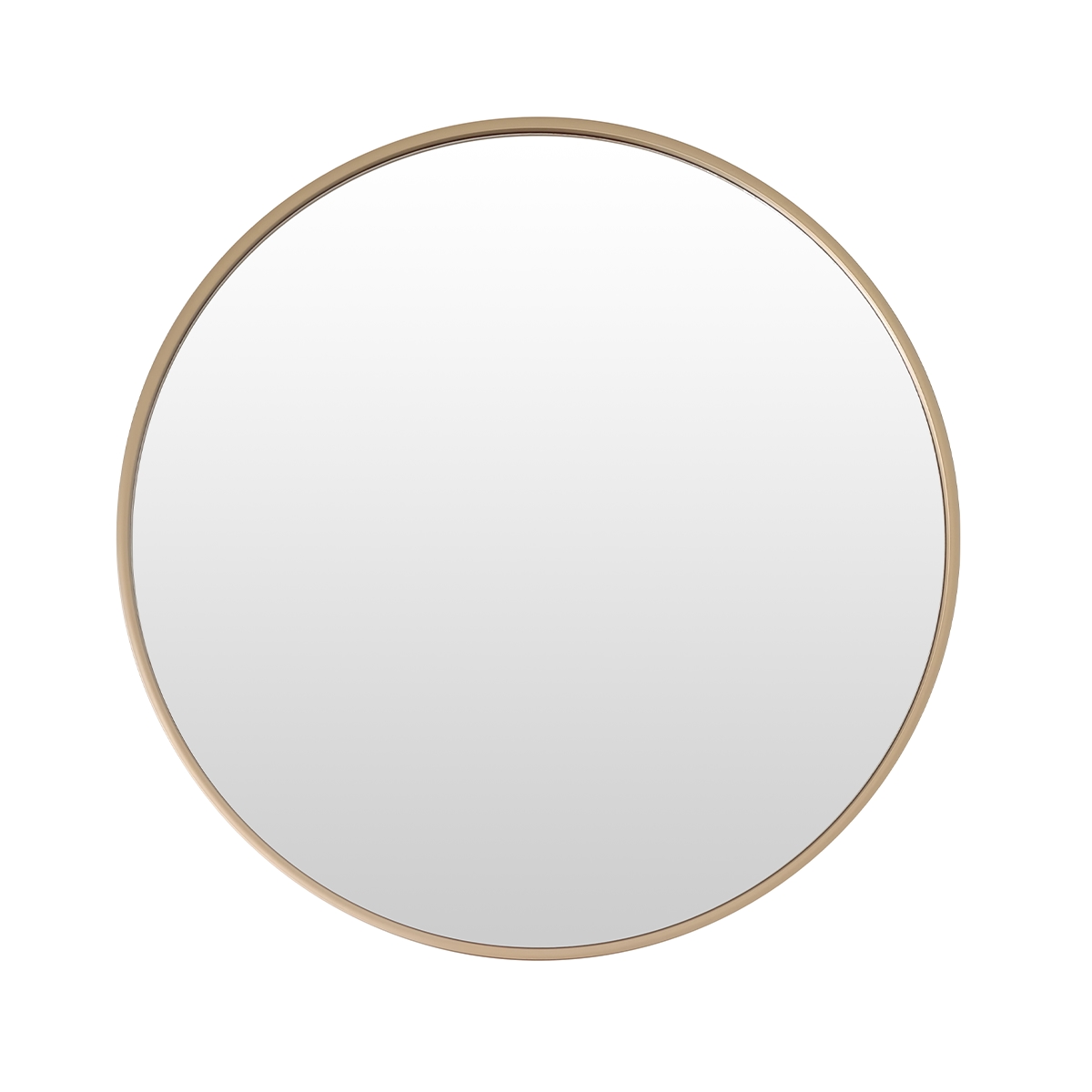 Espejo de Pared Redondo Color Dorado Basic Home