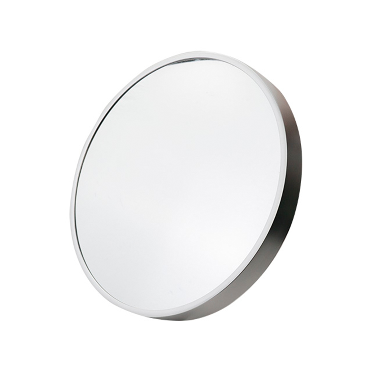 Espejo De Pared Redondo Color Plateado Basic Home - Miniatura 2