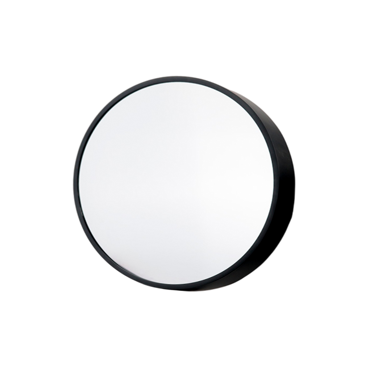 Espejo Redondo De Pared 50 cm Color Negro Basic Home - Miniatura 3