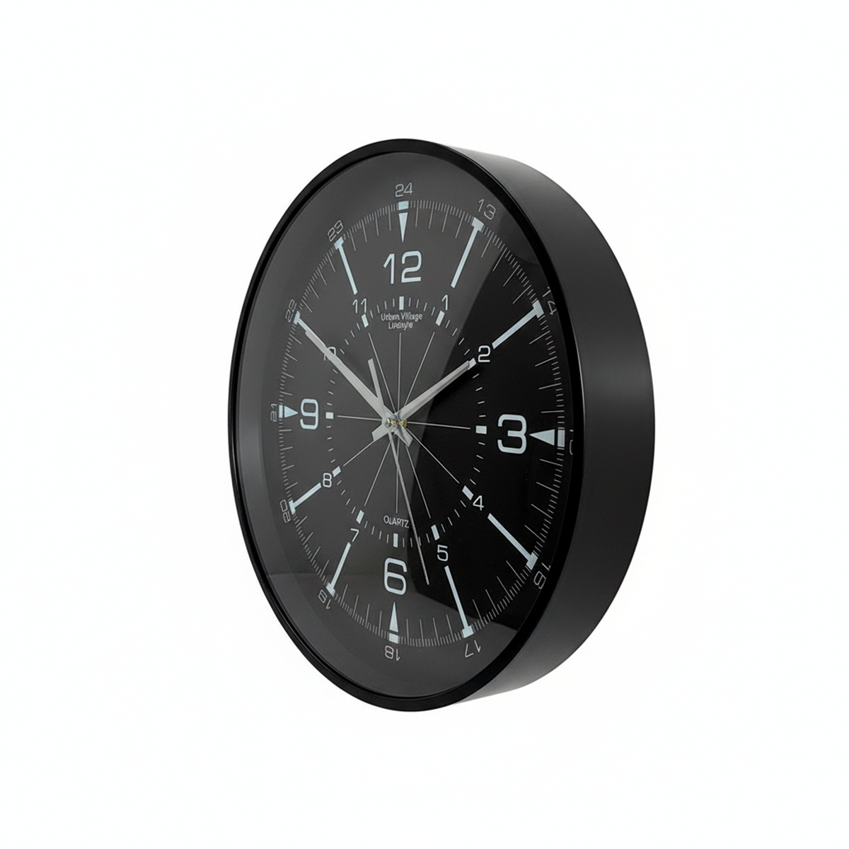 Reloj De Pared Color Negro Urban Village - Miniatura 2