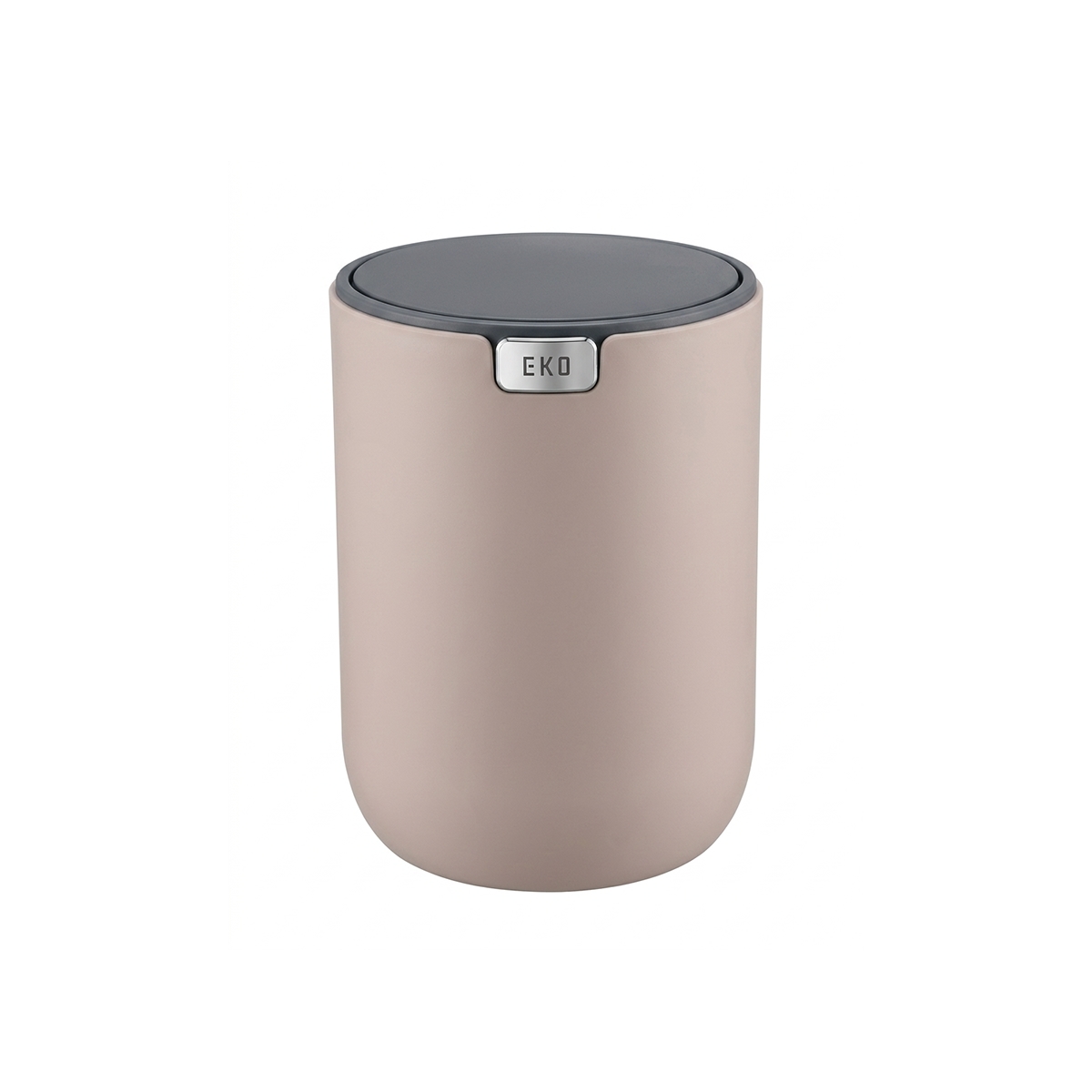 Papelera Tapa Giratoria De Mesa 1.5 Litros Color Rosado Eko