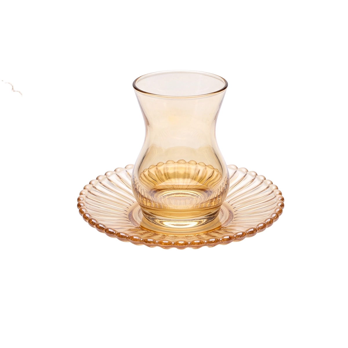 Set Tazas De Vidrio Y Platos 12 Piezas Luminarc