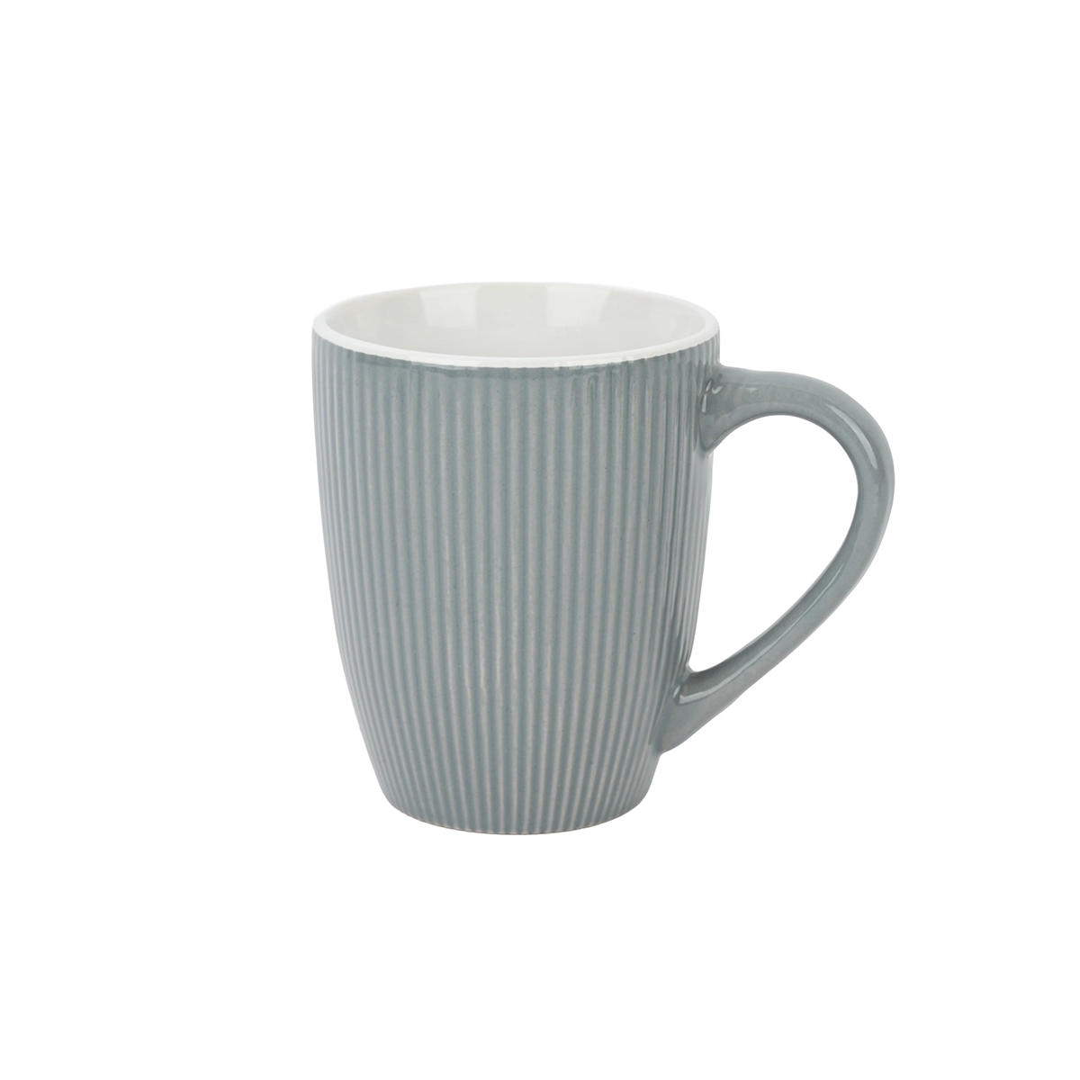 Set de Tazas Cerámica 3 Piezas 350ml Color Gris Claro Hamilton Beach