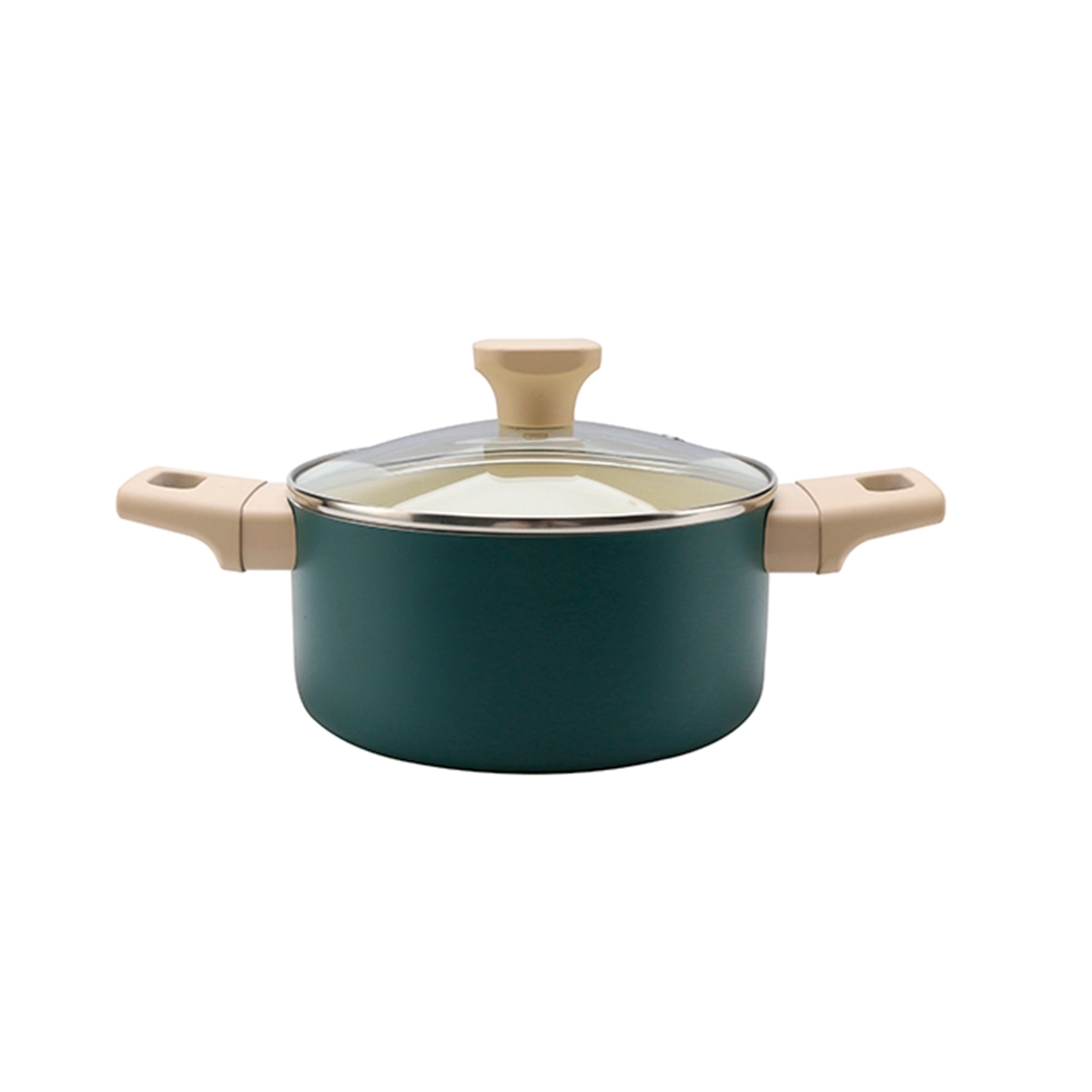 Olla Antiadherente 24cm Con Tapa Caribbean color Verde Bremen