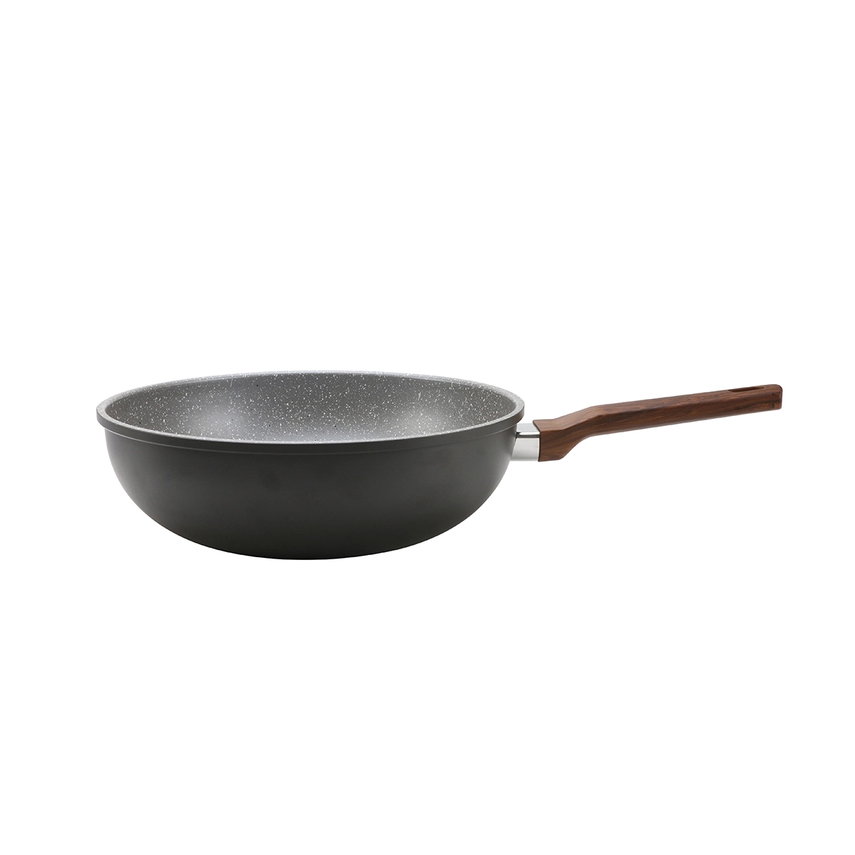 Sartén Tipo Wok 32 Cm Color Gris Bremen