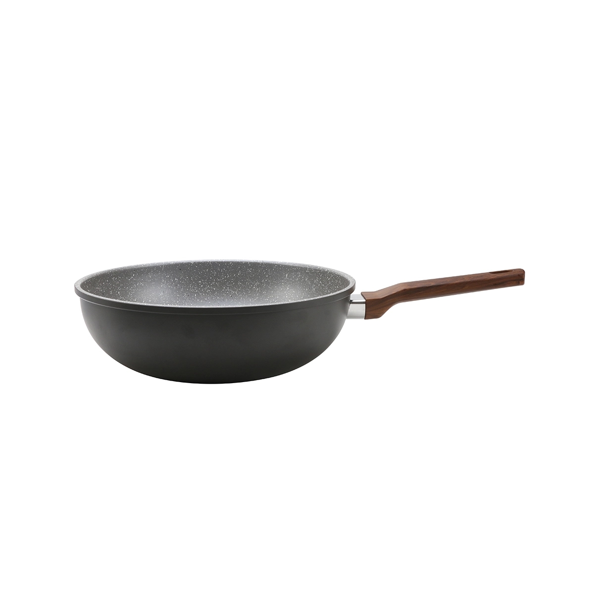 Sartén Tipo Wok 28 Cm Color Gris Bremen