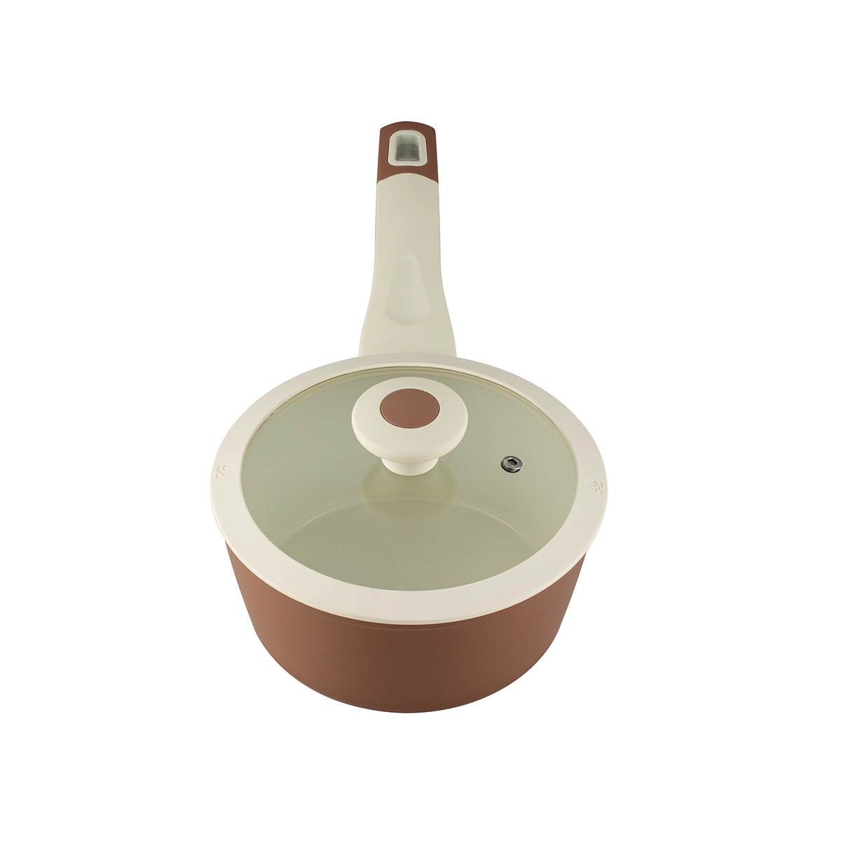 Olla De Cerámica De 18 Cm Con Tapa color Marrón Bremen - Miniatura 2