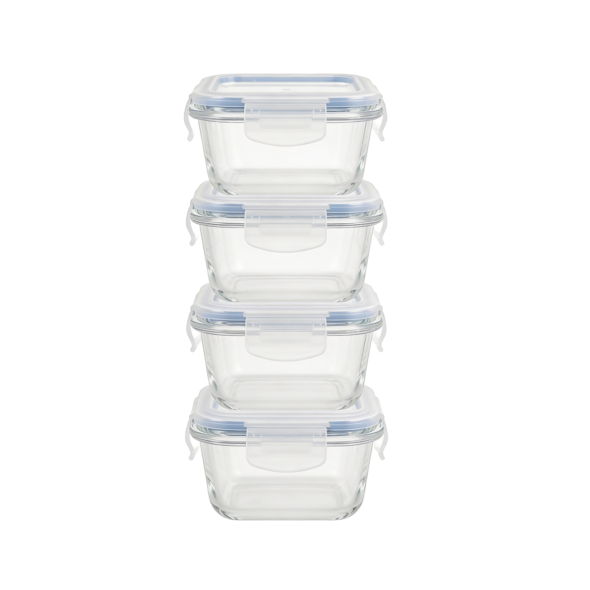 Juego De Recipientes De Vidrio 1040ml Cuatro Piezas Bremen