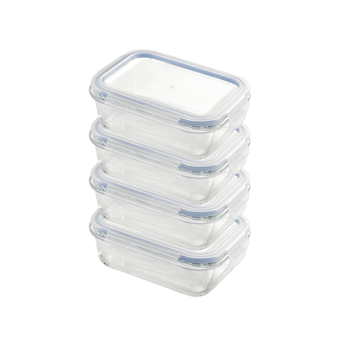 Juego De Recipientes De Vidrio 1040ml Cuatro Piezas Bremen - Miniatura 2