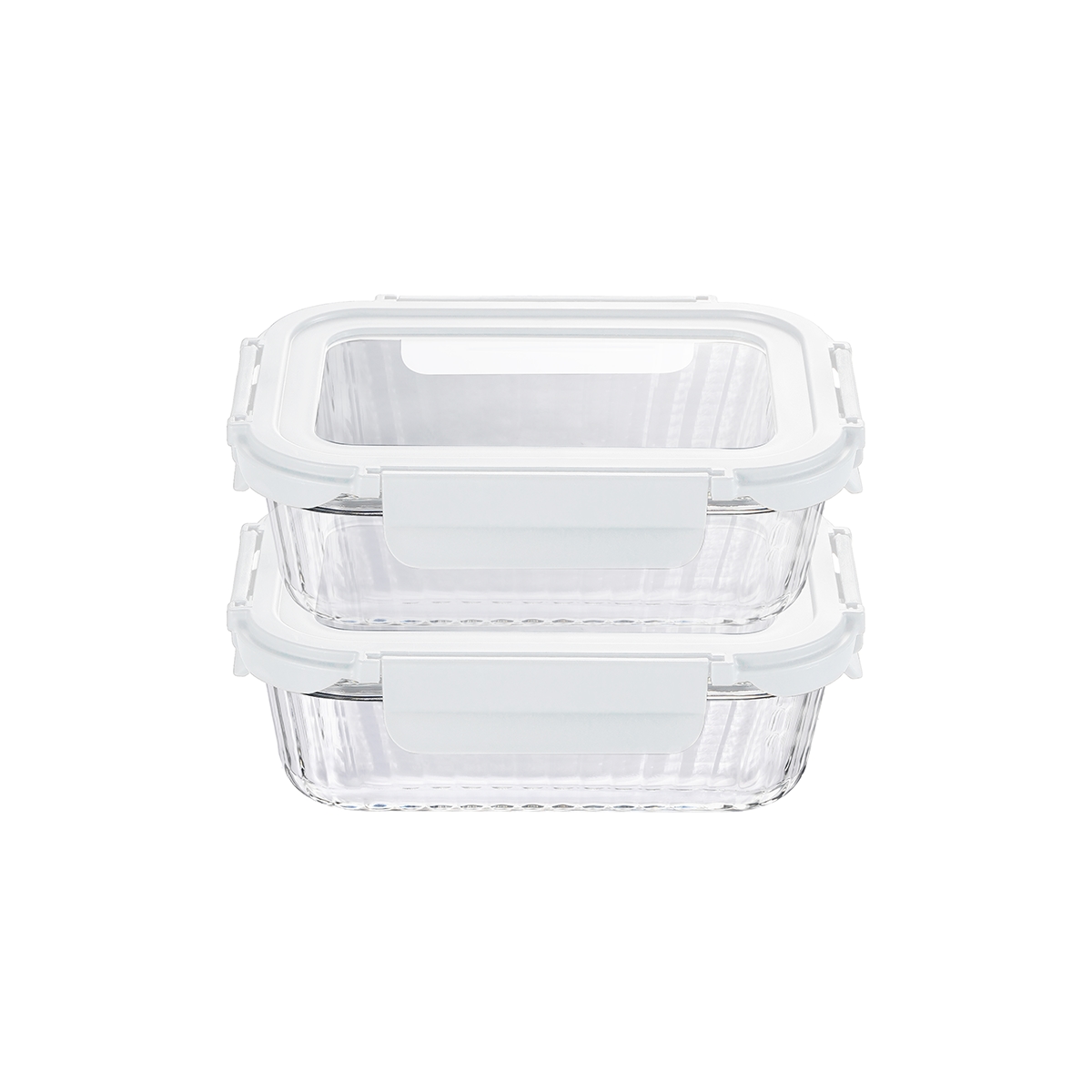 Juego de Recipientes   Vidrio Tapa Hermética 640ml 2 Piezas Bremen