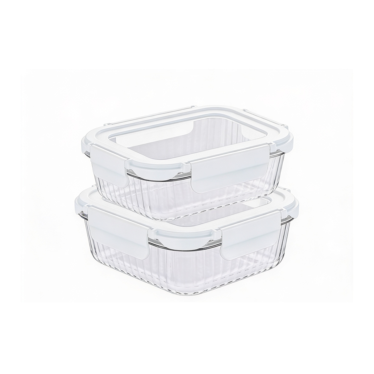Juego de Recipientes   Vidrio Tapa Hermética 640ml 2 Piezas Bremen - Miniatura 2