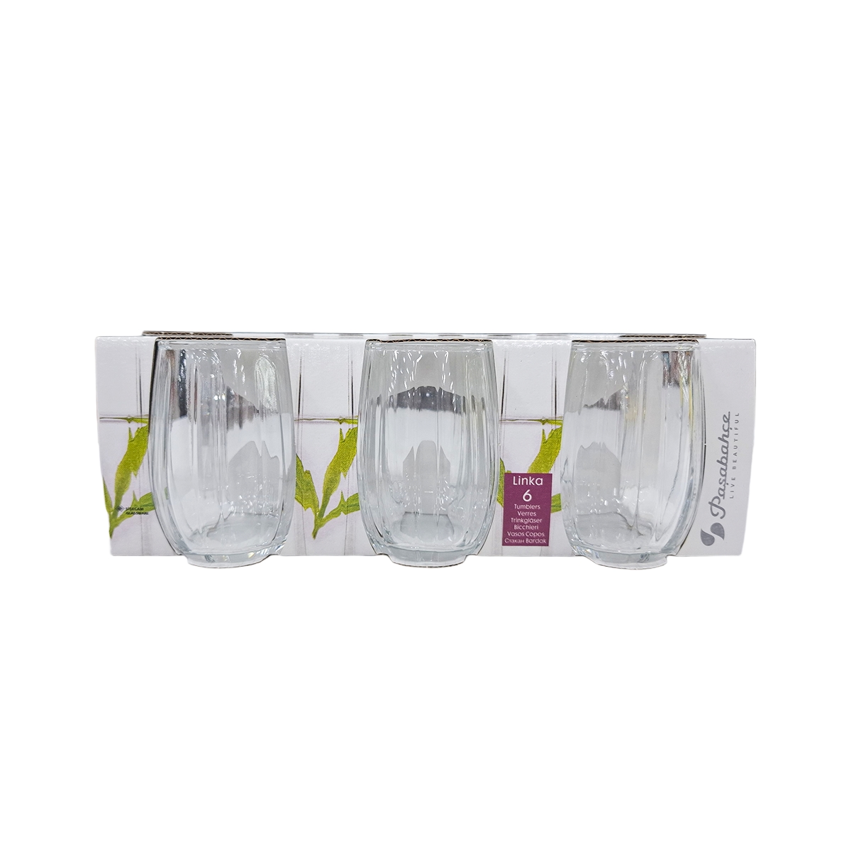 Vasos De Vidrio Linka 6 Piezas Pasabahce - Miniatura 2
