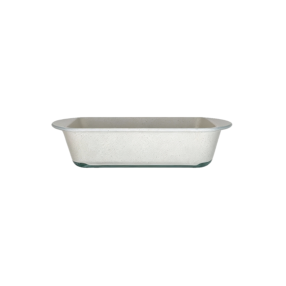 Refractaria De Vidrio Con Tapa color Crema 1.4 litros Borcam