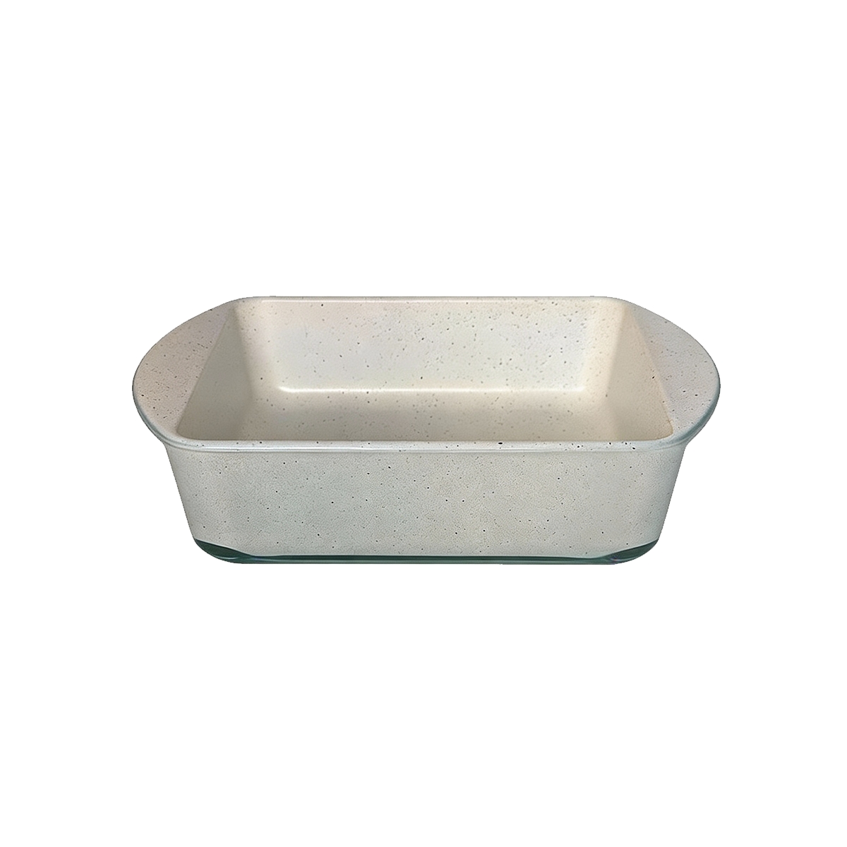 Refractaria De Vidrio Con Tapa color Crema 1.4 litros Borcam - Miniatura 2