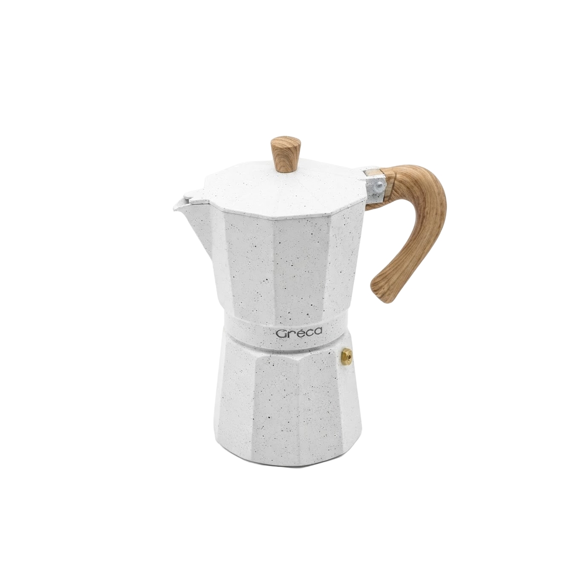 Cafetera 09 Tazas Clasica Color Blanco Greca - Miniatura 3