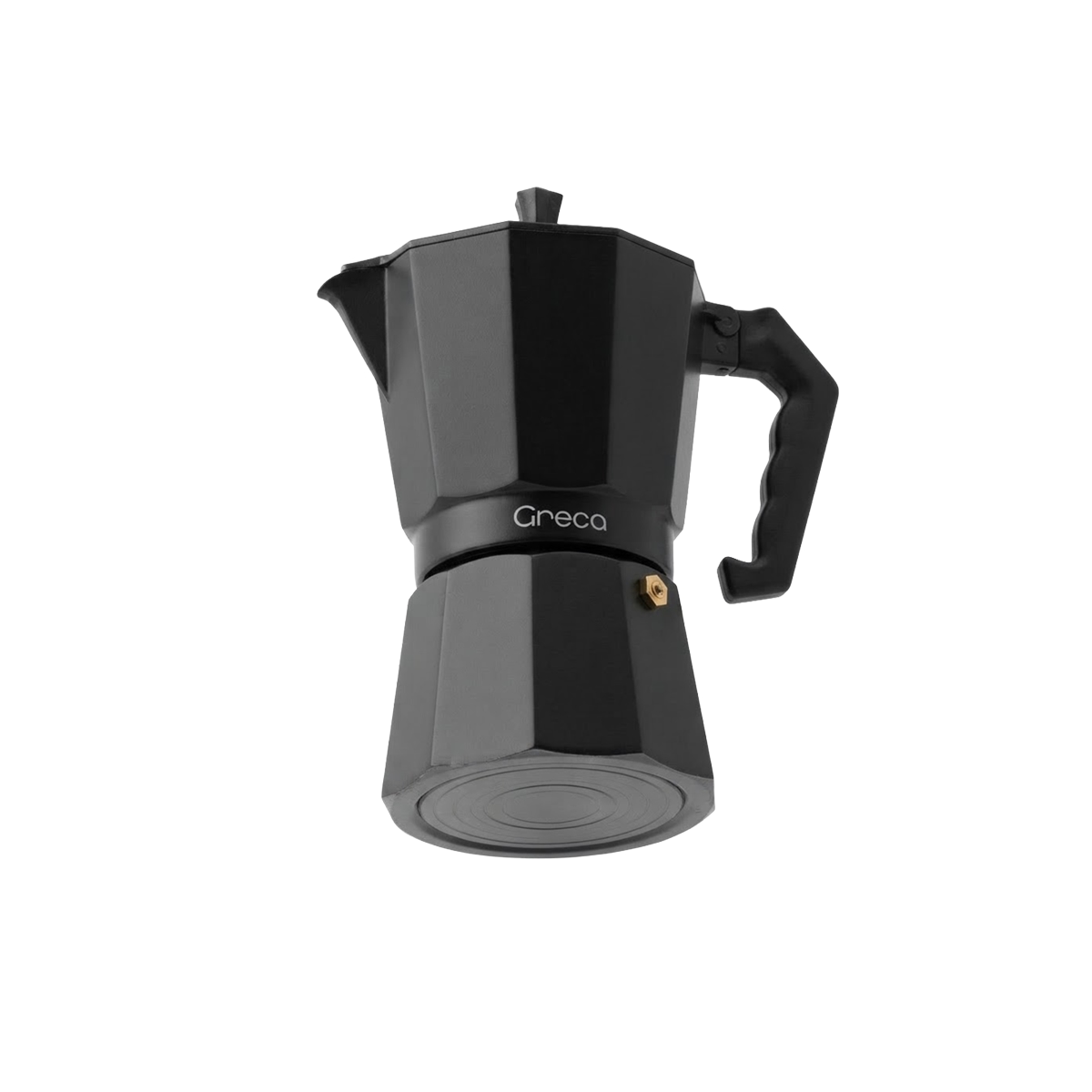 Cafetera Clasica 09 Tazas Color Negro Mate Greca - Miniatura 2