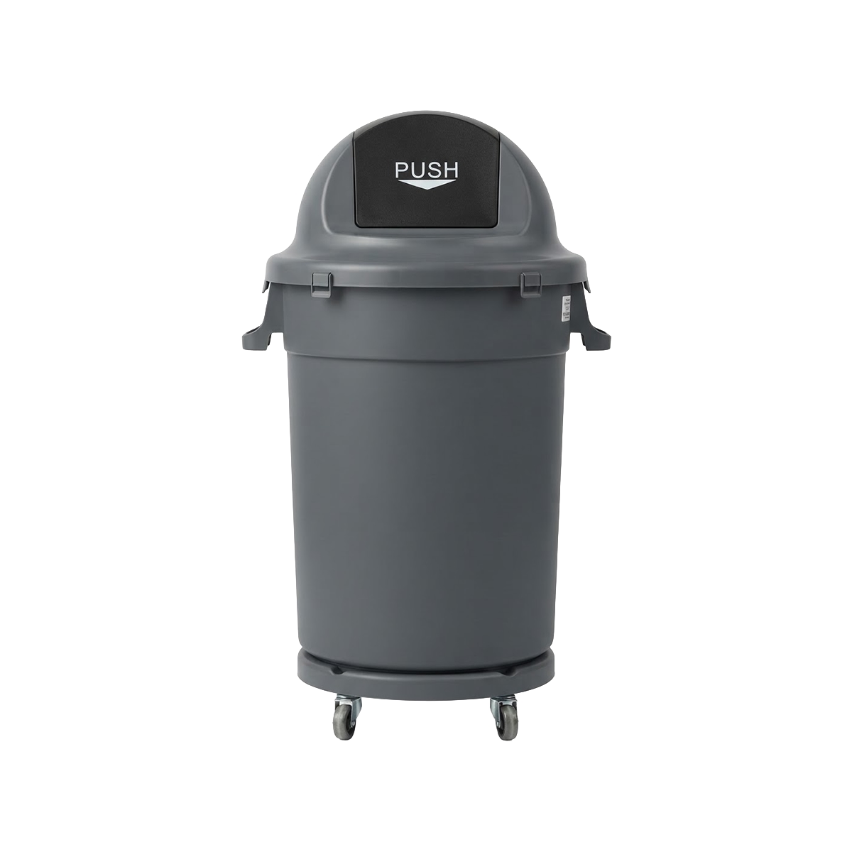 Basurero 90 Litros color Gris Basic Home