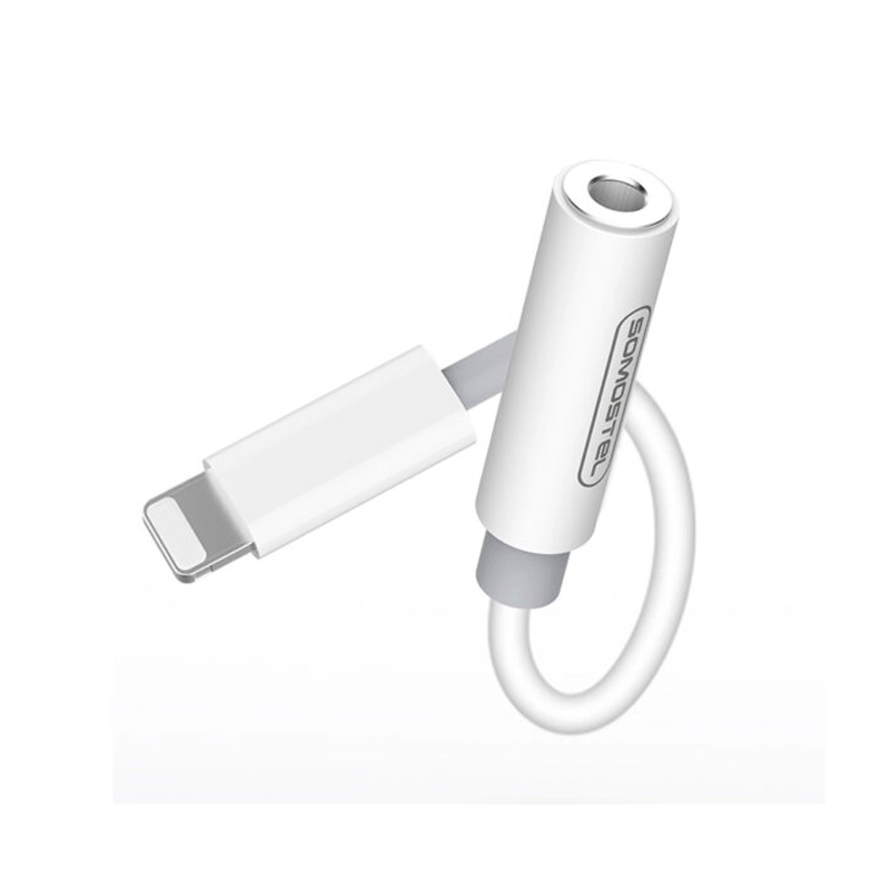 Adaptador de Audio Lightning para iPhone color Blanco Somostel