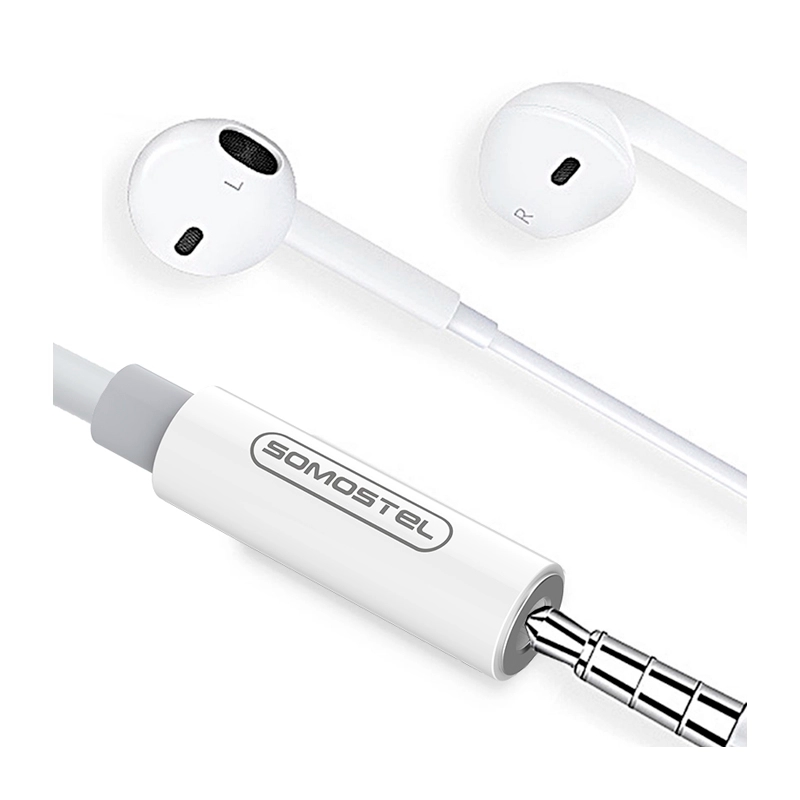 Adaptador de Audio Lightning para iPhone color Blanco Somostel - Miniatura 2